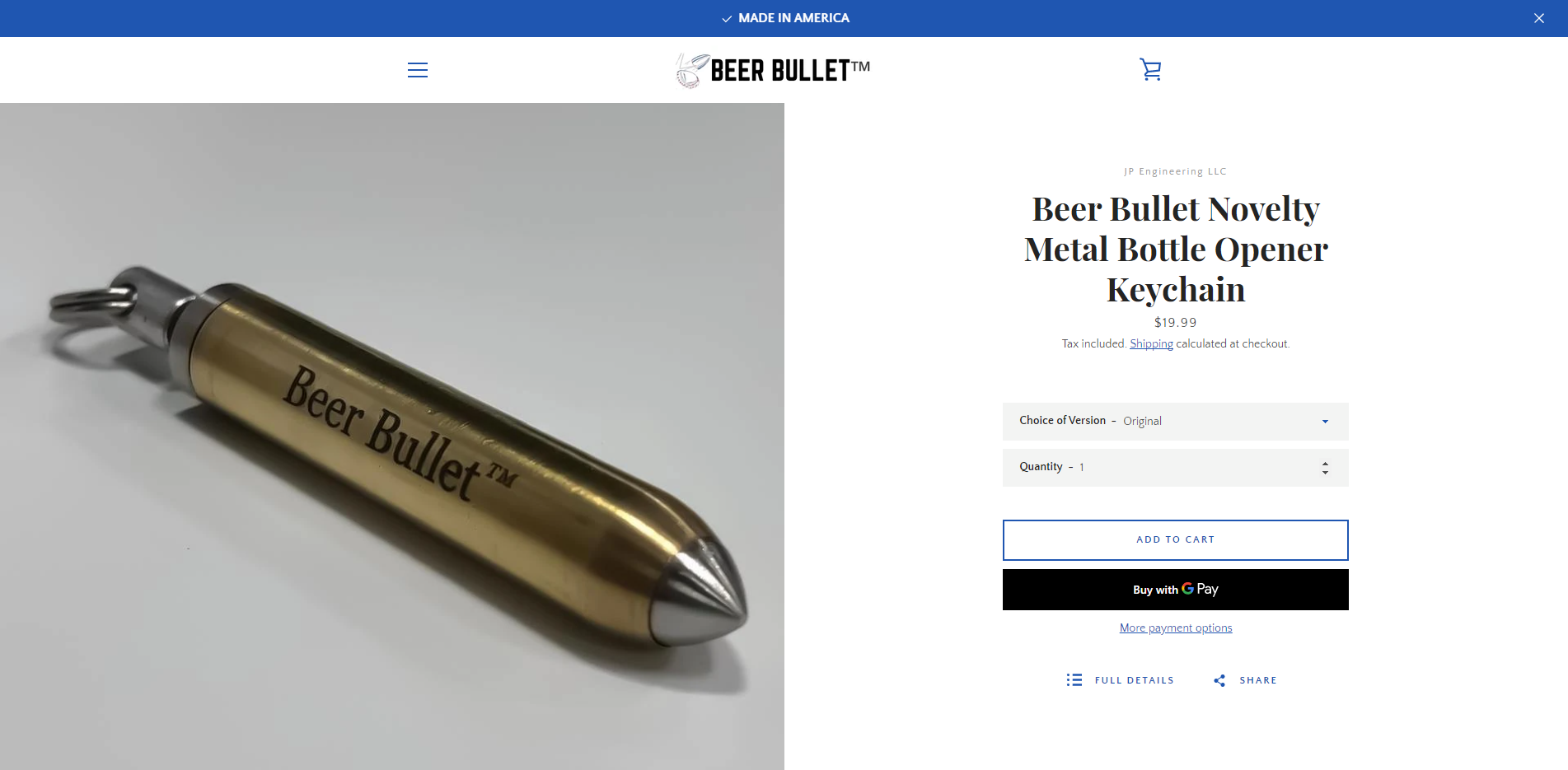 Beer Bullet